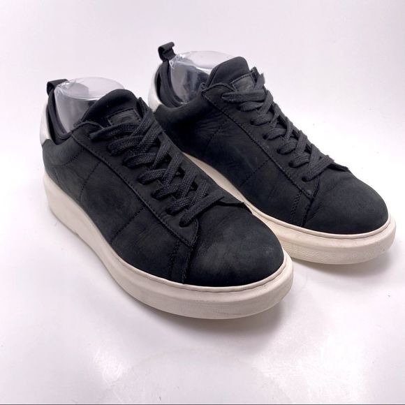 Greats Shoes - GREATS The Alta Leather Sneaker Color Black/White. SZ 8.5